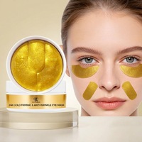 Masque pour les yeux nourrissant au collagène minéral, à l'acide tranexamique et à l'or - Masque en feuille hydratant anti-rides pour tous types de peaux