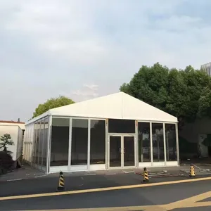 Большая стеклянная палатка с алюминиевой рамкой для вечеринок и свадеб