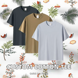 Camiseta de Hombre Personalizada OEM, 180g, Algodón Peinado, Manga Corta, Hombro Recto, Oversize, Lisa, con Serigrafía - Product Image 2