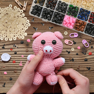 1110 Piezas de <span class=keywords><strong>Ojos</strong></span> <span class=keywords><strong>y</strong></span> <span class=keywords><strong>Narices</strong></span> de Seguridad con Arandelas <span class=keywords><strong>para</strong></span> Manualidades de Ganchillo, <span class=keywords><strong>Ojos</strong></span> de Plástico <span class=keywords><strong>para</strong></span> Muñecos Amigurumi <span class=keywords><strong>y</strong></span> Animales de Peluche, 6-14mm - Product Image 6