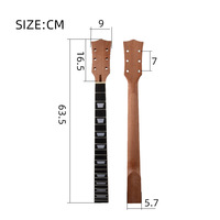 Manche de guitare électrique 22 frettes acajou palissandre ouvert dosseret bois touche