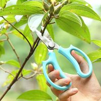 Ciseaux floraux industriels K196 en acier inoxydable de haute qualité, durables, colorés, pour jardinage, outils de fleuriste DIY OEM
