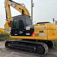 Excavatrice CAT 320D d'occasion, état d'origine, faible nombre d'heures de fonctionnement, bonnes performances