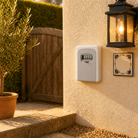 Boîte de rangement pour clés en métal à fixation murale extérieure avec serrure à combinaison à 4 chiffres, utilisation intérieure et extérieure, différentes couleurs disponibles