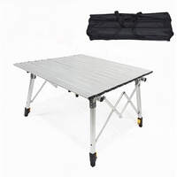 Table réglable portable pliable, accessoires de camping, bureau léger, table de pique-nique pour extérieur, intérieur, patio