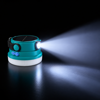 Lampe de camping solaire rechargeable par USB, ampoule LED d'urgence, lanterne, lampe de poche portable d'extérieur, lumière d'avertissement d'urgence