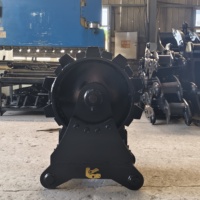Compacteur de sol RSBM pour excavatrice avec rouleau à picots et dents de grattoir