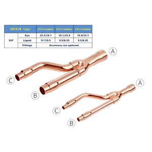 ข้อต่อท่อทองแดงชนิด73ตันสารทำความเย็นสำหรับบ้านและระบบปรับอากาศสำหรับบ้านและอุตสาหกรรม - Product Image 3