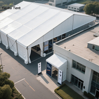 Tentes de réception robustes 20x20 en alliage d'aluminium imperméable pour événements sportifs, fêtes en plein air, mariages, pour 300 personnes