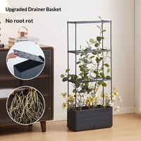 Jardinière en résine pour l'exportation, pour jardin extérieur, balcon, culture de légumes, pot de fleurs respirant, pour toit