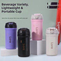 Bouteille isotherme portable en acier inoxydable pour café et eau, double usage, pour la maison et l'extérieur