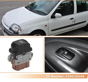 8200108266 Bouton de commande de fenêtre Interrupteur de lève-vitre électrique pour <span class=keywords><strong>renault</strong></span> clio 2 <span class=keywords><strong>espace</strong></span> <span class=keywords><strong>4</strong></span> - Product Image 2