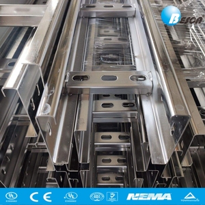 Plateaux porte-câbles en aluminium galvanisé certifiés <span class=keywords><strong>BESA</strong></span> NEMA, type échelle, pour la pose de câbles dans la construction industrielle - Product Image 6