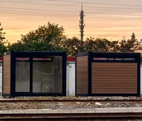 Maison conteneur préfabriquée de qualité supérieure, structure robuste, grand espace, idéale pour poste avancé isolé, service personnalisé