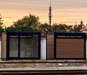 Maison mobile certifiée CE 10ft 20ft, conteneur préfabriqué en bois, style chinois, mini-maison, boutique d'activités, bureau, maison à assembler - Product Image 2