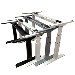 Ergonomic động cơ kép Chiều cao có thể điều chỉnh khung bàn bán buôn 3-giai đoạn hình chữ nhật nâng cột điện bảng cơ sở - Product Image 6