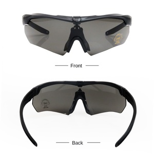 <span class=keywords><strong>Gafas</strong></span> <span class=keywords><strong>de</strong></span> Protección para Tiro, Estilo Táctico CS, Resistentes a Impactos, Polarizadas, Media Montura, Correa Ajustable - Product Image 3