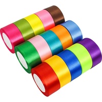 Ruban Satin de Haute Qualité 4 cm Personnalisé pour Fleurs, Vente Chaude, Rouleau de Ruban Uni 1,5 Pouce pour Emballage Cadeau, Vente en Gros Fabricant