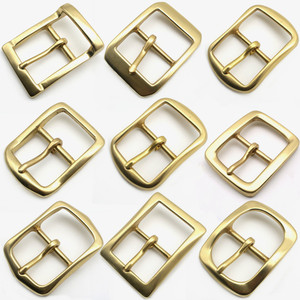 Finition de matériel artisanal en cuir, <span class=keywords><strong>boucle</strong></span> de <span class=keywords><strong>ceinture</strong></span> en laiton massif pour hommes, <span class=keywords><strong>boucle</strong></span> de barre centrale 40mm, accessoires pour <span class=keywords><strong>boucle</strong></span> en métal en cuir - Product Image 1