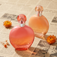 Flacon de parfum vide en verre de luxe rechargeable rond de 100 ml, personnalisable en gros par le fournisseur Anding (OEM)