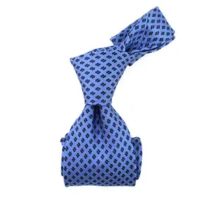 브랜드 로고 넥타이 작은 꼬리 중국 공급 업체 도매 넥타이 수제 사용자 정의 짠 남성 블루 자연 실크 넥타이 기하학적