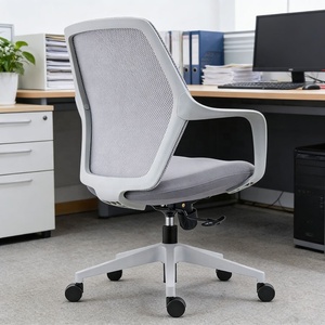 <span class=keywords><strong>Chaise</strong></span> de bureau pivotante à <span class=keywords><strong>dossier</strong></span> inclinable en maille 3D grise <span class=keywords><strong>avec</strong></span> mécanisme verrouillable, tissu <span class=keywords><strong>haute</strong></span> élasticité, <span class=keywords><strong>chaise</strong></span> de lecture pivotante <span class=keywords><strong>avec</strong></span> accoudoirs en PP - Product Image 4