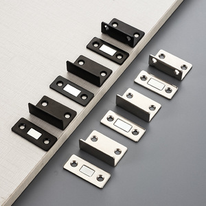 Butée de porte magnétique invisible en acier inoxydable, sans perçage, ultra-mince, pour tiroirs et portes de placards, 90 degrés - Product Image 2