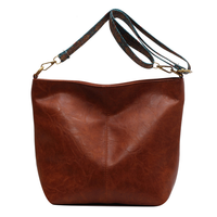 Sac à bandoulière vintage de camping pour femme, couleur unie, grande capacité, simple, avec large sangle réglable, sac seau bandoulière