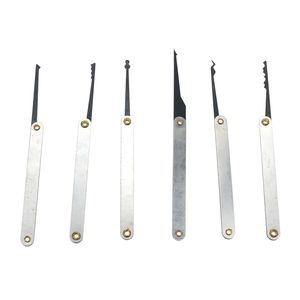 YH9232 serie de práctica de candado transparente 12 Uds herramientas de cerrajería con juego de pasadores de bloqueo de desbloqueo de llave - Product Image 2