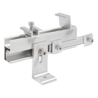 Support solaire GTERGY GT-MC, pince intermédiaire de type U, structure de support en acier inoxydable et aluminium pour panneaux photovoltaïques, résistant à la corrosion