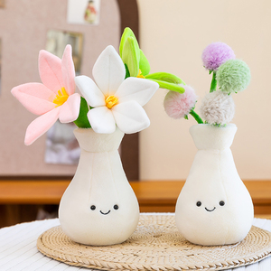 Peluche a Forma di Vaso di Fiori Imbottito in Cotone PP, Bambola a Forma di <span class=keywords><strong>Tulipano</strong></span> e Giglio, Decorazione per Vasi di Fiori, Ornamento da Scrivania, Vendita all'Ingrosso e al Dettaglio - Product Image 6