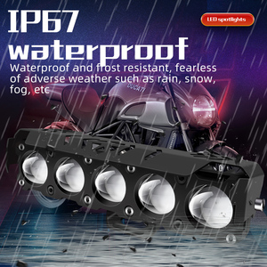 5 Lensa Lampu Sorot Motor LED Lampu Depan Lampu Mengemudi 5064 Lampu Beads Lampu Kerja Lampu Kabut untuk Mobil Truk - Product Image 3