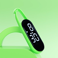 Nouvelle Horloge Murale Tactile LED Lumineuse Minimaliste Créative 2026 en Plastique, Style Montre de Poche Mignonne, Vente en Gros