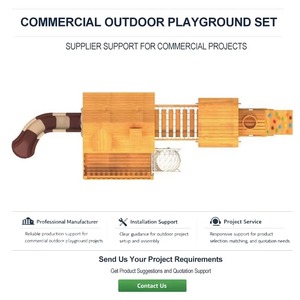 Juego de Equipos de Juegos Infantiles Comerciales para Exteriores, con Tobogán en Espiral y Rocódromo, de Madera Sólida, con Temática de Tren, Aprobado por ASTM - Product Image 6