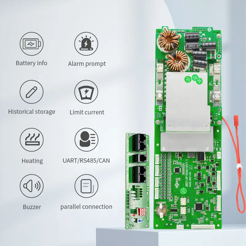 Jiabaida Energie Opslag Ess Bms Voor Lithium Batterijen Smart Bms 16S 48V Lifepo4 Batterij Management Systeem Met Bus