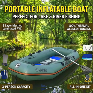 Bote Inflable <span class=keywords><strong>de</strong></span> PVC <span class=keywords><strong>de</strong></span> 2.6 M, Kayak <span class=keywords><strong>de</strong></span> <span class=keywords><strong>Pesca</strong></span> <span class=keywords><strong>para</strong></span> 3 Personas, Bote con Piso <span class=keywords><strong>de</strong></span> <span class=keywords><strong>Madera</strong></span>, Canoa con Accesorios, Proceso <span class=keywords><strong>de</strong></span> Calor Completo Contra el Agua Salada - Product Image 1