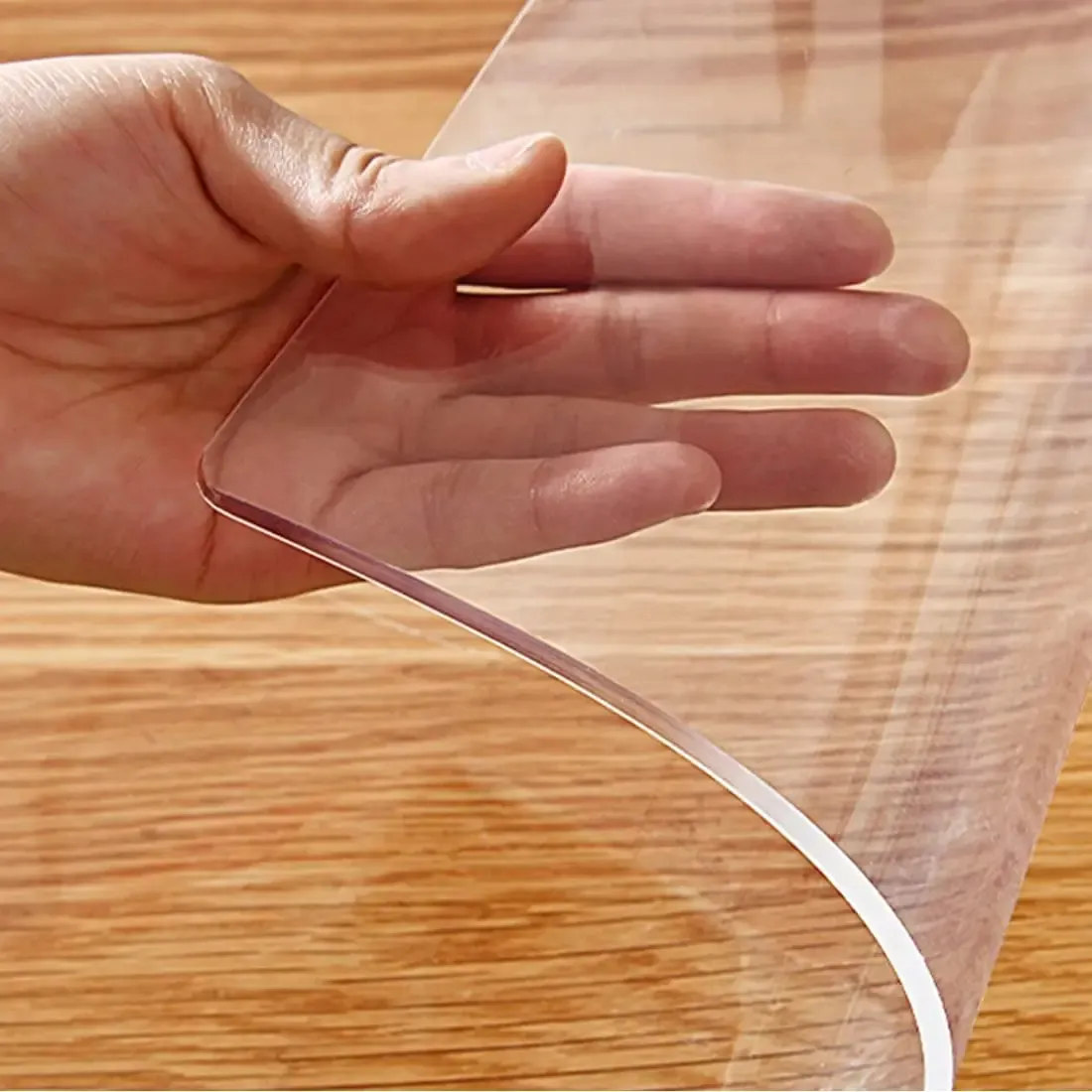 Taplak meja plastik pvc tahan air 0.2 mm-2 mm, taplak meja vinil kustom kualitas tinggi mudah dibersihkan