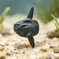 Modèle d'animaux marins en PVC massif, simulation transfrontalière, décoration élégante, souvenir d'aquarium, jeu cognitif pour la maternité