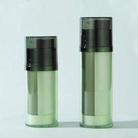 2 x 45 ml Bouteille à double compartiment avec paille, flacon vide à double tube pour sérum, lotion et liquides cosmétiques