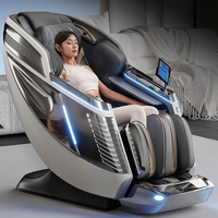 Fauteuil de massage musical L39S-Snowfit avec commande vocale, télécommande, inclinaison à gravité zéro, massage électrique automatique du corps entier