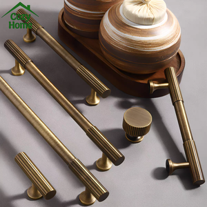 Luxury Stripes Kitchen Cabinet Handles Furniture Handles <strong>Knobs</strong> Soild Brass <strong>Black</strong> Wardrobe <strong>Drawer</strong> Pull Cabinet <strong>Knobs</strong> and Handles - Product Image 1