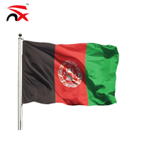 Vente chaude drapeau afghan fabriqué en usine 3x5ft grand drapeau national imprimé numérique polyester drapeau afghan