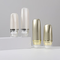 Flacon pompe sans air en plastique personnalisé de 30 ml et 50 ml pour sérum et lotion, impression sérigraphique pour emballage de crème pour le visage
