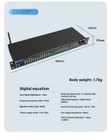 Ecualizador Gráfico Profesional EQ31SUB de 31 Bandas Equipo de Sonido con Salida Independiente para Subwoofer, Bluetooth