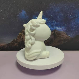 Nouveaux articles d'artisanat et de loisirs créatifs : Kit de peinture artistique fluide DIY en résine souple en forme d'ours et d'unicorn pour enfants et adultes - Saint-Valentin - Product Image 3