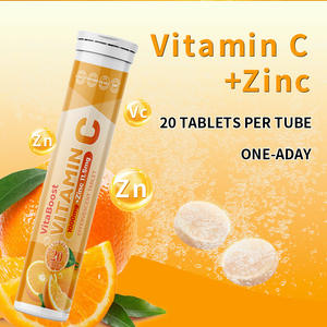 Offres Spéciales Boisson Vitaminée Bio Orange Haute Qualité 1000mg <span class=keywords><strong>Vitamine</strong></span> C 10mg Zinc Comprimés Effervescents Soutien Immunitaire - Product Image 2