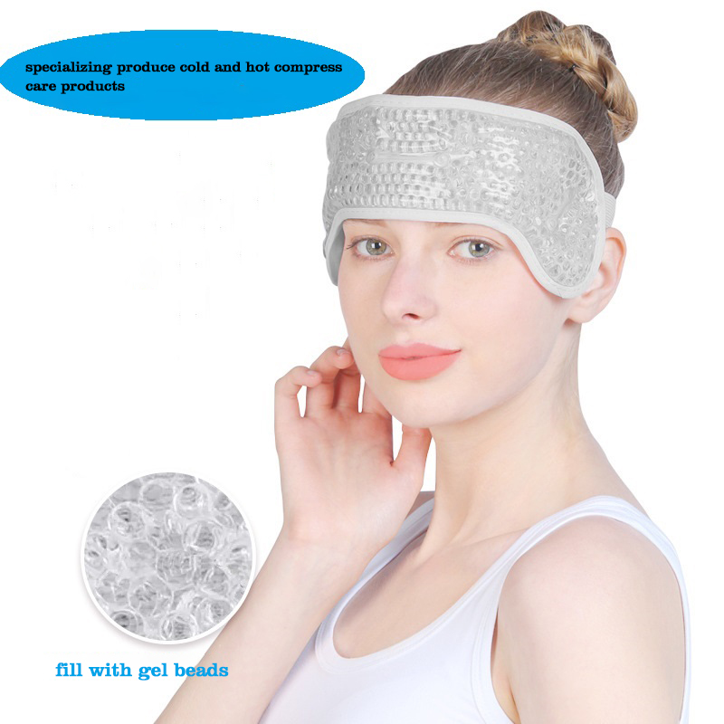 pvc material and rehabilitation cold therapy gel bead ice pack hat head with logo