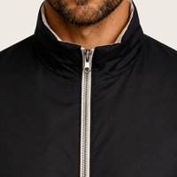 Veste matelassée réversible légère pour homme, tissu haute densité, résistante au vent et aux plis, fermeture éclair intégrale, idéale pour les voyages