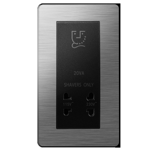 115V 230V Shaver <b>Socket</b> UK <b>Plug</b> <b>Socket</b> 86 x 86mm 86 x 146mm <b>Wall</b> <b>Socket</b> for Hotel Bathroom Home - Product Image 2