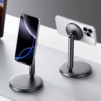 Support de tablette magnétique professionnel robuste, rotation à 360°, base antidérapante, support pour smartphones, alliage d'aluminium, bureau
